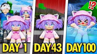 My DAUGHTER'S First 100 DAYS in Roblox Brookhaven!