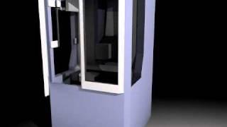 travelling column cnc milling machine animation 6