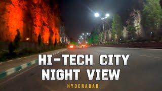 hi tech city Hyderabad night view| night view hitech City|night vibes Hyderabad