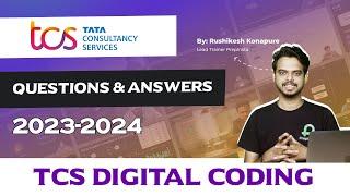 TCS Digital Coding Questions and Answers