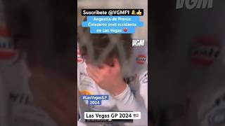 La angustia de Franco Colapinto tras choque en Las Vegas  | Franco’s pain after dramatic crash