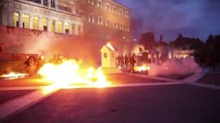 Anarchists storm the greek parliament during the 2nd day of anti-austerity riots (Greece, 18/5 riot)