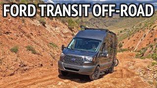 Taking a Quigley 4x4 Ford Transit Camper Van Off-Road | Toquerville Falls Utah