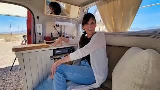 Solo Woman's Remarkable Tiny Transit Connect Van | No-Build Van Life