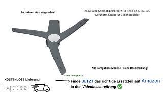 Sprüharm Geschirrspüler wechseln: BEKO 1517350100 div. Modelle Spülmaschine Sprüharm tauschen