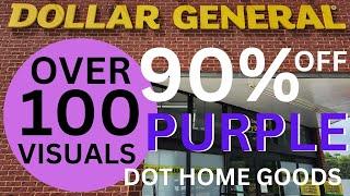 Dollar General Purple Dot Visuals 90% Off Clearance Home Goods