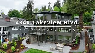 New Lakefront Home on Oswego Lake! ~ Lake Oswego Homes ~ 4340 Lakeview Blvd.