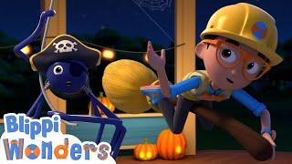 Blippi's Best Halloween Party | Blippi Wonders | Kids Cartoons | Party Playtime!