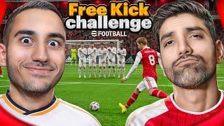 چالش ضربه آزاد ای فوتبال با مهدی پس به همراه مجازات | Efootball24 Free kick @mahdipes1