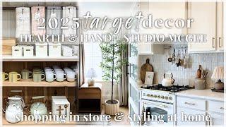 NEW HEARTH + HAND & STUDIO MCGEE 2025 decor shop + style with me! new year target spring collections