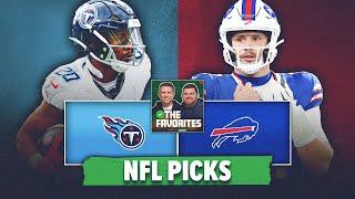 Tennessee Titans vs Buffalo Bills BEST BETS! NFL Picks & Predictions | The Favorites Podcast