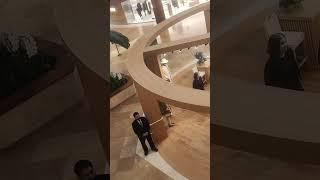 Loro Piana circular temporary exhibit peek in center view South coast plaza Costa Mesa CA (3/6/2025)