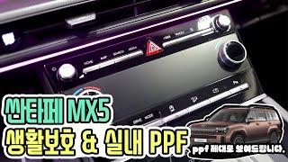 신형 산타페 MX5 생활보호 & 실내 PPF 시흥비닐아티스트