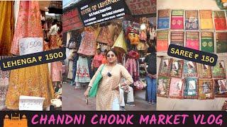 Chandni Chowk Market Vlog - Sarees for Rs.150 /- Non bridal Lengha Rs. 1500 /- | Vriti khanna