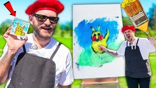 GIANT vs TINY Painting Challenge! (epic)