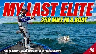 250 Miles in a Boat for My FINAL Bassmaster Elite - 2024 Bassmaster St. Lawrence (Day 1&2) UFB S4E36