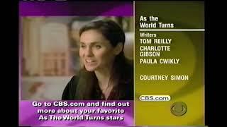 As The World Turns closing -  Monday January 12, 2004