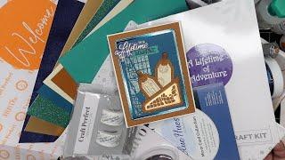 Tonic Studios Craft Kit #70: A Lifetime of Adventure Unboxing, Review & Card Tutorial!