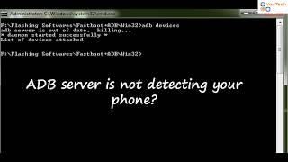 How to solve device not found error in adb fastboot? |