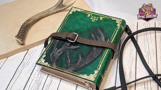 [Leathercraft] Making an Antler Leather Book Bag/ Satchel Bag| Vrnc Leather Crafts