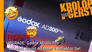 UPGRADE: Godox AD300 Pro - Bowens Mount Adapter + Reflektor Set  Krolop&Gerst