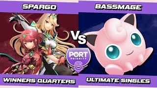 Port 6 Winners Quarters - Sparg0 (Pyra & Mythra) Vs. BassMage (Puff) SSBU Ultimate Tournament