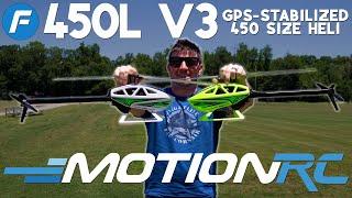 Flywing 450L V3 GPS-Stabilized RC Helicopter Full Flight | Motion RC