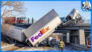 Dangerous Idiots Fastest Truck & Heavy Equipment Fails | Incredible Moments of Truck Driver #132