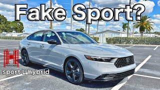 2024 Honda Accord Sport L Hybrid is a FAKE Sport :All Specs & Test Drive