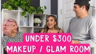 Under $300 Makeup/Glam Room Makeover | Mr. Kate Decorates on a Budget