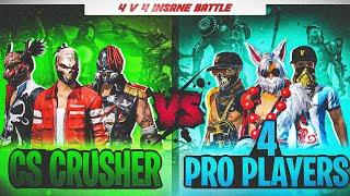 Champion CS Crusher VS 4 Pro Players big paid match must watch  @NonstopGaming_ #cscrusher