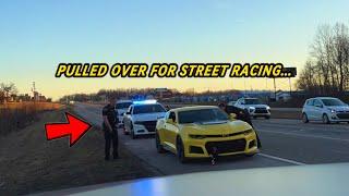 COPS PULLED US OVER FOR “STREET RACING”… 