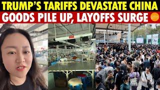 Trump’s Tariffs Crush, China Halts Production, Goods Pile Up, Facing the Largest Unemployment Wave