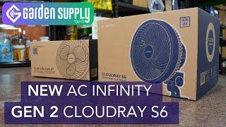 NEW AC Infinity GEN 2 CLOUDRAY S6 Oscillating Clip Fan