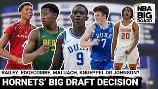 Hornets on the Clock at No. 4: Best-Fit Debate – Bailey, Edgecombe, Maluach, Knueppel or Johnson?