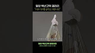 밀양 백년고택 갤러리 "시간의 경계를 넘나드는 영감의 공간"