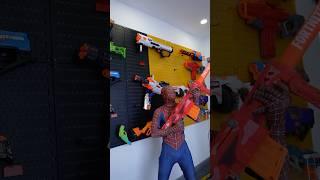 Nerf Gun Comparing Battle  #alphahero #funny #spiderman