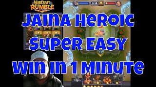 Jaina Heroic. Free to Play Easy Warcraft Rumble Guide Red Quest