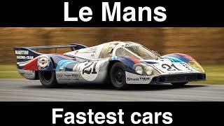 Top 5 LeMans Fastest Cars - Average Speed