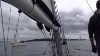 Start of fastnet race - view from Silkbreeze