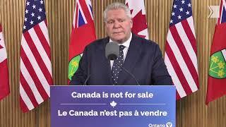 Doug Ford orders American alcohol off shelves amid Trump's tariffs