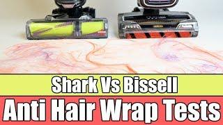 Shark Zero M vs Bissell Pet Hair Eraser - Anti Hair Wrap TESTS!