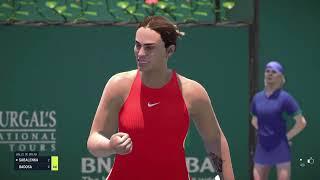 TIEBREAK PS5 Pro Aryna Sabalenka Vs Paula Badosa Indian Wells Legend difficulty sliders custom