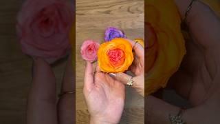 DIY Rose Flower with napkin ️#art #craft #diycrafts #diy #shorts #flowers #artist #easycraft