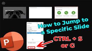 How to Jump to a Specific Slide in PowerPoint