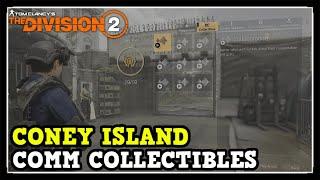 The Division 2 All Coney Island Comms Locations (Division 2 Comms Collectibles)