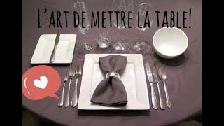 L'art de mettre la table à la perfection! Principes de base de l'étiquette.