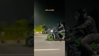 Z900 vs Ns200  #z900 #youtubeshorts #nightride #bikelife