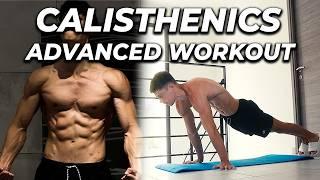 10 min CALISTHENICS ADVANCED workout at home | no equipment