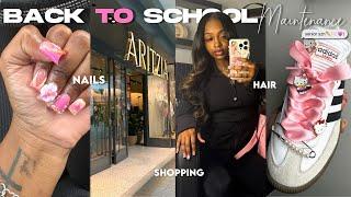 BACK TO SCHOOL MAINTENANCE + PREP *Senior Edition*| shopping, hair,nails,custom sambas|THEMIAAMARI